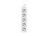 Lanberg PS0-05E-0150-W - 1.5 m - 5 AC outlet(s) - Indoor - White - 10 A