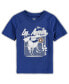 ფოტო #1 პროდუქტის Toddler Boys and Girls Royal Los Angeles Dodgers On the Fence T-shirt