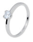 White gold engagement ring with zircon 226 001 01077 07