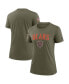 Фото #1 товара Women's Olive Chicago Bears 2022 Salute To Service Legend T-shirt
