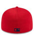 Фото #2 товара Men's Red Los Angeles Angels 2024 Clubhouse Low Profile 59FIFTY Fitted Hat