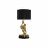 Настольная лампа DKD Home Decor Чёрный Позолоченный полиэстер Смола Обезьяна (25 x 25 x 48 cm)