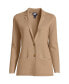 Women's Fine Gauge Cotton Button Front Blazer Sweater