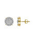 High Roller 14k Yellow Gold 0.70 cttw Certified Natural Diamond Stud Earring for Men/Women, Screw Back