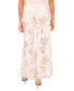 ფოტო #4 პროდუქტის Petite Palazzo Foil-Print Wide-Leg Pull-On Pants