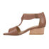 Фото #6 товара VANELi Calyx TStrap Womens Brown Casual Sandals 302947