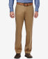 Фото #1 товара Men’s Premium No Iron Khaki Straight-Fit Stretch Flat-Front Pants