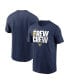 Фото #1 товара Men's Navy Milwaukee Brewers Local Home Town T-Shirt