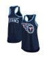 Фото #1 товара Women's Navy Tennessee Titans Tater Tank Top