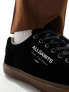 Фото #7 товара AllSaints Underground suede low top trainers in black