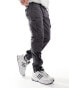 Фото #1 товара Tommy Jeans Ethan cargo trousers in washed black