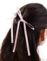 Фото #2 товара Kaiia bow ribbon hair grips in pink