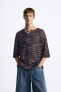 BOUCLÉ TEXTURED KNIT T-SHIRT