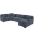 Фото #7 товара Radley 4-Pc. Fabric Chaise Sectional Sofa with Wedge Piece, Created for Macy's