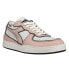 Фото #2 товара Diadora Mi Basket Row Cut Frame Used Lace Up Mens Pink, White Sneakers Casual S