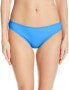 Фото #1 товара La Blanca 260188 Womens Island Hipster Bikini Swimsuit Bottom Blue Suede Size 14