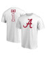 Фото #1 товара Men's White Alabama Crimson Tide #1 Dad T-shirt