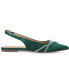 ფოტო #2 პროდუქტის Women's Rebbel Rhinestone Knot Slingback Flats