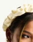 Фото #4 товара True Decadence ruched headband in cream satin