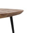Фото #3 товара Набор из трех столиков Чёрный Натуральный Железо древесина акации 86 x 81 x 43 cm (3 штук)