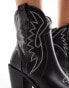 Glamorous western ankle boots in black 40 - фото #4