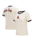 Фото #1 товара Women's Cream Boston Red Sox Retro Classic Ringer T-shirt