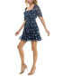 ფოტო #7 პროდუქტის Juniors' Emma Floral-Print Tiered Fit & Flare Dress