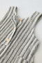 Striped crepe jumpsuit