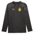 Фото #1 товара Puma Bvb Training Crew Neck Long Sleeve QuarterZip Pullover Mens Black Casual To