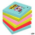 Фото #1 товара Стикеры для записей Post-it Super Sticky 76 x 76 mm Разноцветный (24 штук)