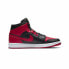 Фото #2 товара Кроссовки женские Nike Air Jordan 1 Mid Запрещенные 2020 (Красные, Черные)
