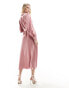 Фото #6 товара Vila Bridesmaid wrap full maxi dress in dusty pink