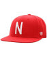 ფოტო #1 პროდუქტის Men's Scarlet Nebraska Huskers Team Color Fitted Hat