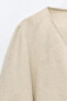 Фото #8 товара Короткая блуза с запáхом ZARA