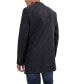 ფოტო #2 პროდუქტის Men's Modern Wool Melange 3-Button Overcoat