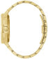 ფოტო #2 პროდუქტის Men's Octava Automatic Crystal-Accent Gold-Tone Stainless Steel Bracelet Watch 41.7mm