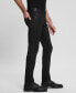 Фото #3 товара Men's Miami Black Coated Skinny Jeans