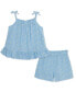 Пижама Little Me Daisy Gauze Play Set.