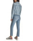 Фото #2 товара Women's Button-Down Denim Trucker Jacket