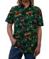 Фото #1 товара Men's Tropical Raptor Short Sleeves Pattern Woven Shirt
