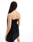 Фото #2 товара ASOS DESIGN Tall mini linen bandeau sundress in black