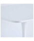 Фото #2 товара 42.1" Mid-Century White Dining Table for 4-6, Round MDF Top