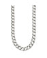 Stainless Steel Polished 24 inch Square Link Necklace