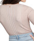 Women's Allie Striped Cardigan White And Smash Taupe Vanise, XS - фото #5