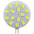 GOLDENSHIP 12-30V 3W G4 15 SMD 5050 Horizontal White Led Bulb