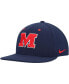 Фото #2 товара Men's Navy Ole Miss Rebels Aero True Baseball Performance Fitted Hat