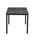 Фото #6 товара 55.1" Dining Table - Walnut Color Tabletop With Black Leg