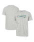 Men's Gray Distressed Miami Dolphins Downburst Franklin T-shirt