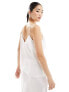 Фото #3 товара Vila Bridal satin cami top co-ord in white