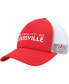 Фото #1 товара Бейсболка-тракер Adidas красная для мужчин модель Louisville Cardinals Foam Snapback